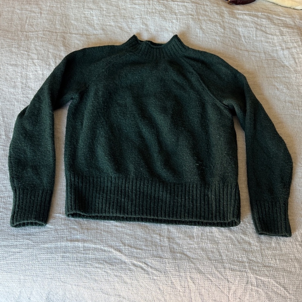 Banana Republic Forest Green Turtleneck Sweater